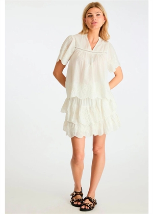 Micheline Emb bluse Offwhite Neo Noir